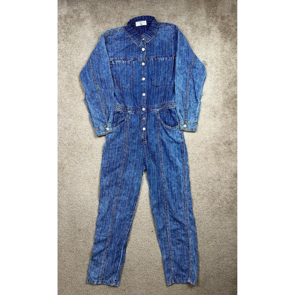 We The Free Vintage-Inspired Blue Denim Jumpsuit